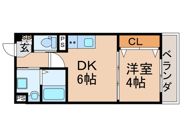 テラ山之内IIの物件間取画像